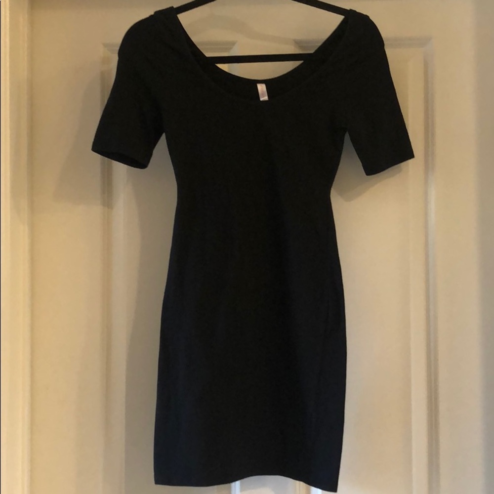 Solid Black Mini Dress